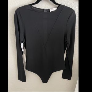Babaton Mesh Long Sleeve Bodysuit